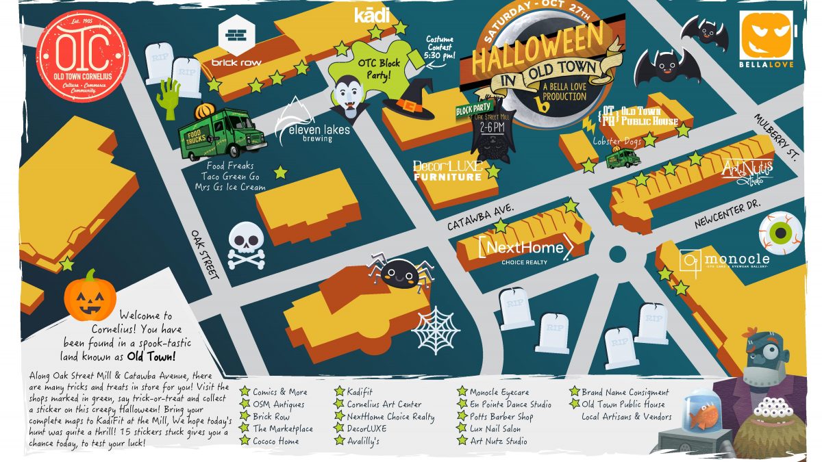 The Halloween in OTC TrickorTreat Trail MAP is released! Old Town